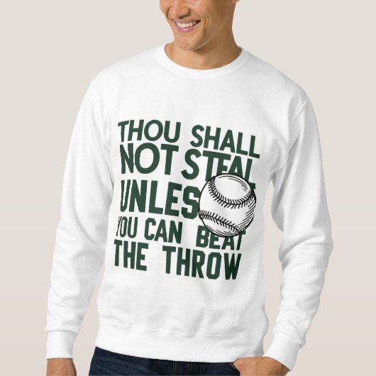 Baseball Stealing Spaß Shirt (Vorderseite)