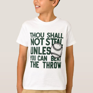 Baseball Stealing Spaß Shirt