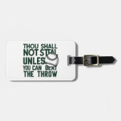 Baseball Stealing Spaß Shirt Gepäckanhänger (Vorderseite horizontal)