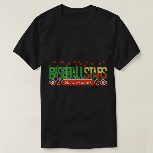 Baseball-Sterne (NES-Titelbildschirm) Klassischer  T-Shirt (Design vorne)