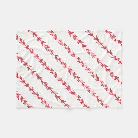 Baseball-Stich-Fleece-Decke Fleecedecke (Vorderseite (Horizontal))