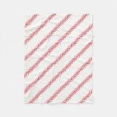 Baseball-Stich-Fleece-Decke Fleecedecke (Vorderseite)