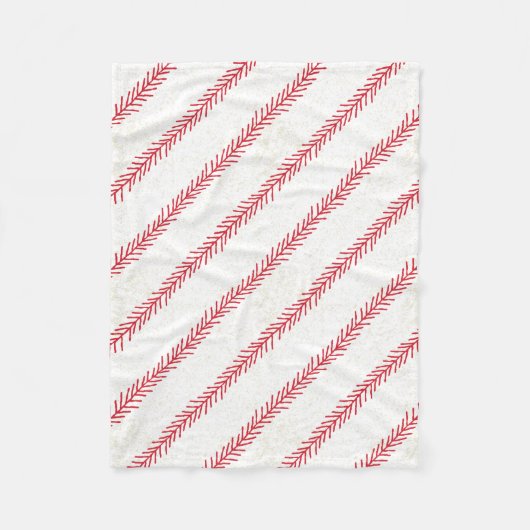 Baseball-Stich-Fleece-Decke Fleecedecke (Vorderseite)
