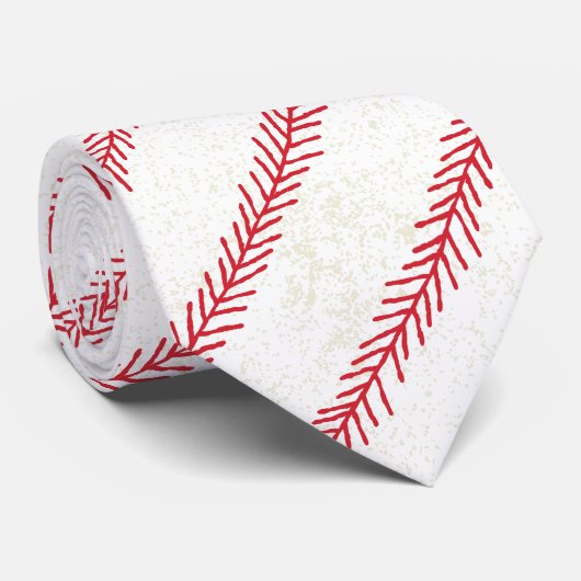 Baseball-Stich-Hals-Krawatte Krawatte (Gerollt)