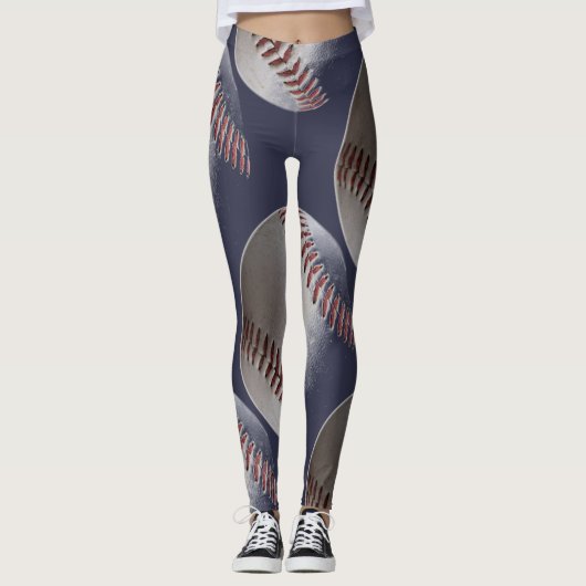 Baseball-Stiche Leggings (Vorderseite)