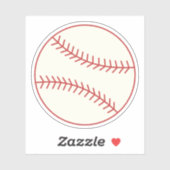 Baseball-Sticker Aufkleber (Blatt)