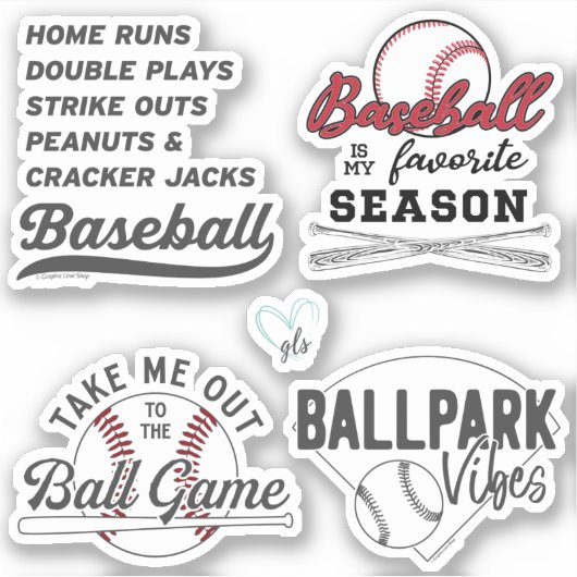 Baseball Sticker Pack 1 von GraphicLoveShop (Vorderseite)