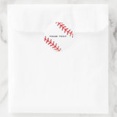 Baseball-Sticker Runder Aufkleber (Tasche)