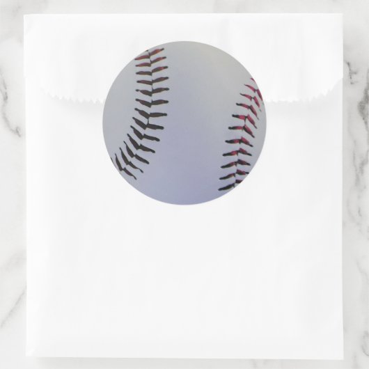 Baseball-Sticker Runder Aufkleber (Tasche)