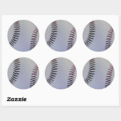 Baseball-Sticker Runder Aufkleber (Blatt)
