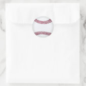 Baseball-Sticker Runder Aufkleber (Tasche)