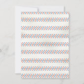 Baseball-Stickerei Geburtstagsparty Einladung (Rückseite)