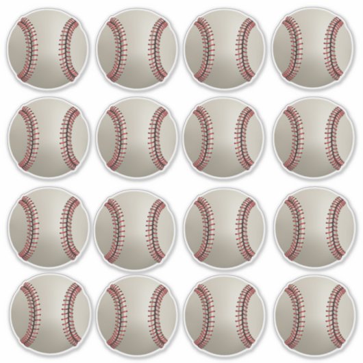 Baseball Stickers Aufkleber (Vorderseite)
