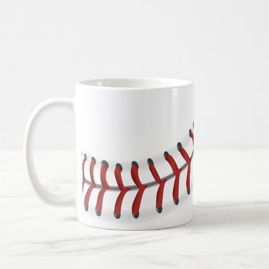 Baseball-Stitch-Tasse Kaffeetasse (Links)