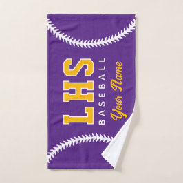 Baseball Stitches Custom Sport Towel Team Initials Handtuch