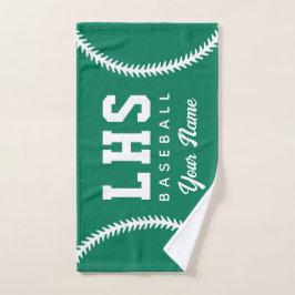 Baseball Stitches Custom Sport Towel Team Initials Handtuch