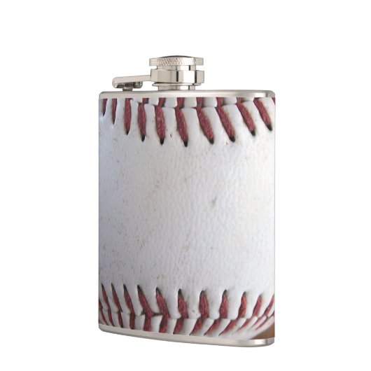 Baseball-Stitches Flachmann (Links)