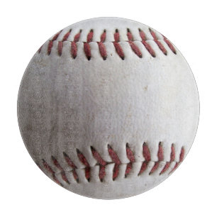 Baseball Stitches Glas Cutting Board Schneidebrett
