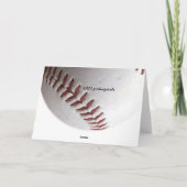 Baseball-Stitches Karte (Rückseite)