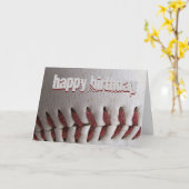 Baseball-Stitches Karte (Gelbe Blume)