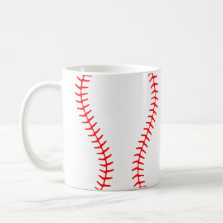 Baseball Stitches Muster Kaffeetasse