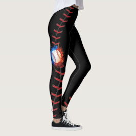 Baseball Stitches Saison Leggings
