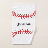 Baseball Stitching Design Badetuch Set (Handtuch)