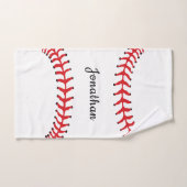 Baseball Stitching Design Badetuch Set (Handtuch)
