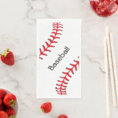 Baseball Stitching Design Gasttuch Napkin Serviette (Beispiel)
