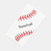 Baseball Stitching Design Gasttuch Napkin Serviette (Ecke)