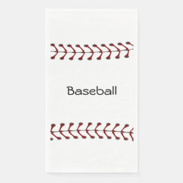 Baseball Stitching Design Gasttuch Napkin Serviette