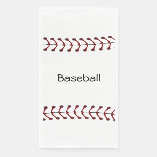 Baseball Stitching Design Gasttuch Napkin Serviette (Vorderseite)