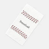 Baseball Stitching Design Gasttuch Napkin Serviette (Ecke)
