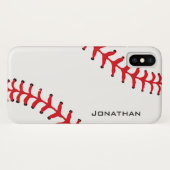 Baseball Stitching Design iPhone X Fall Case-Mate iPhone Hülle (Rückseite (Horizontal))