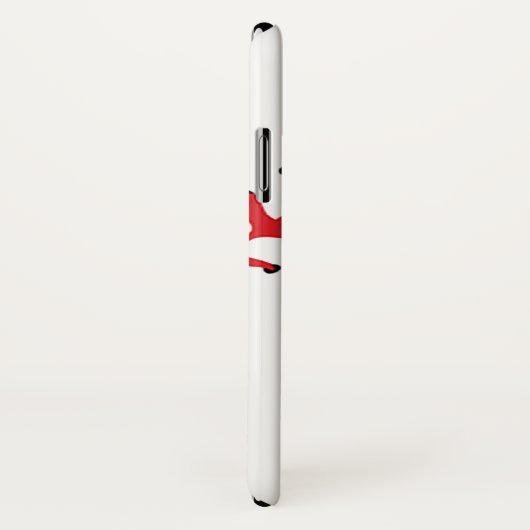 Baseball Stitching Design iPhone X Fall Case-Mate iPhone Hülle (Hinten/Rechts)