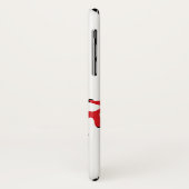 Baseball Stitching Design iPhone X Fall Case-Mate iPhone Hülle (Hinten/Links)