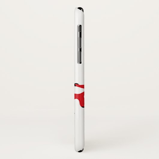 Baseball Stitching Design iPhone X Fall Case-Mate iPhone Hülle (Hinten/Links)