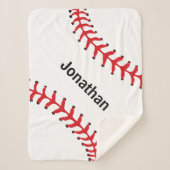 Baseball Stitching Design Sherpa Blanket Sherpadecke (Vorderseite)