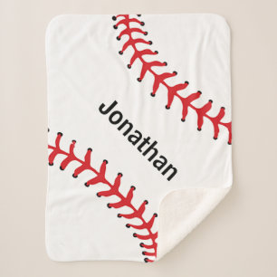 Baseball Stitching Design Sherpa Blanket Sherpadecke