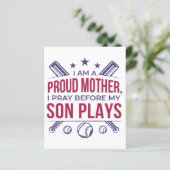 Baseball stolz Mutter ich bete, bevor mein Sohn sp (Stehend Vorderseite)