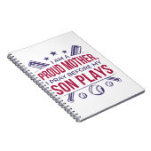 Baseball stolz Mutter ich bete, bevor mein Sohn sp Notizblock (Rechte Seite)