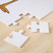 Baseball-Storch mit Baseballschläger Puzzle (Seite)