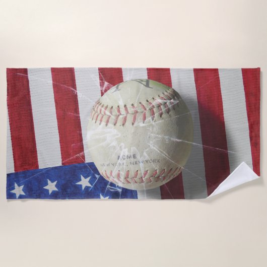 Baseball Strandtuch (Vorderseite)