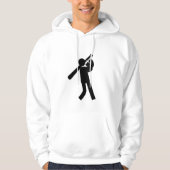 Baseball-Strichmännchen-Icon Men-Hoodie Hoodie (Vorderseite)