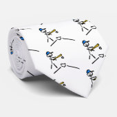 Baseball-Strichmännchen Krawatte (Gerollt)