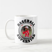 Baseball Superstar Foto Kaffeetasse (Links)