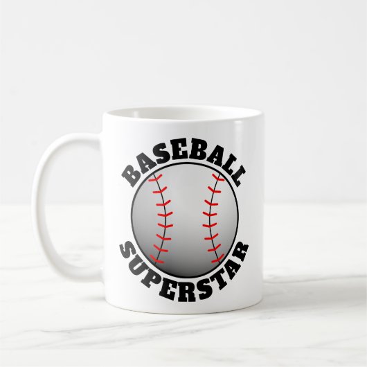 Baseball Superstar Sport Kaffeetasse (Links)
