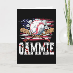 Baseball T-Ball Gammie Amerikanische Flagge Stolz Karte