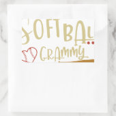 Baseball-T - Shirt Rechteckiger Aufkleber (Tasche)