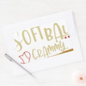 Baseball-T - Shirt Rechteckiger Aufkleber (Umschlag)